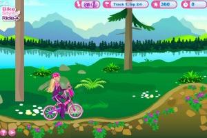 Jeu barbie à vélo