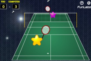 Jeu match badminton