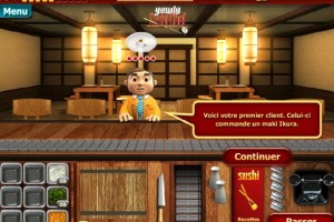 Jeu cuisine chef sushi