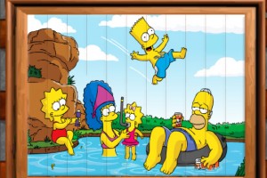 Jeu puzzle des Simpsons