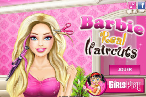 Jeu barbie coupe de cheveux