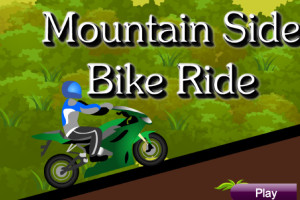 Jeu de moto mountain side bike ride