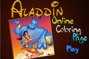 Jeu de coloriage d’Aladdin